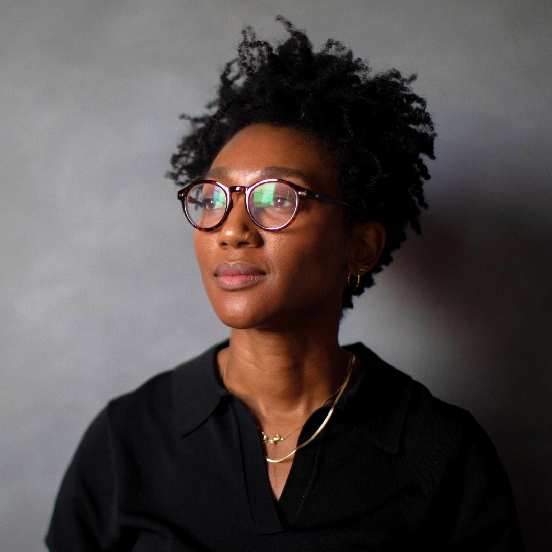 Person with glasses in professional portrait