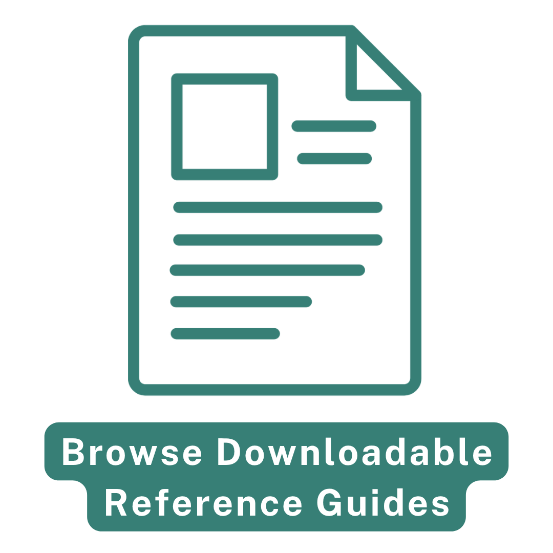 Document icon with text Browse Downloadable Reference Guides