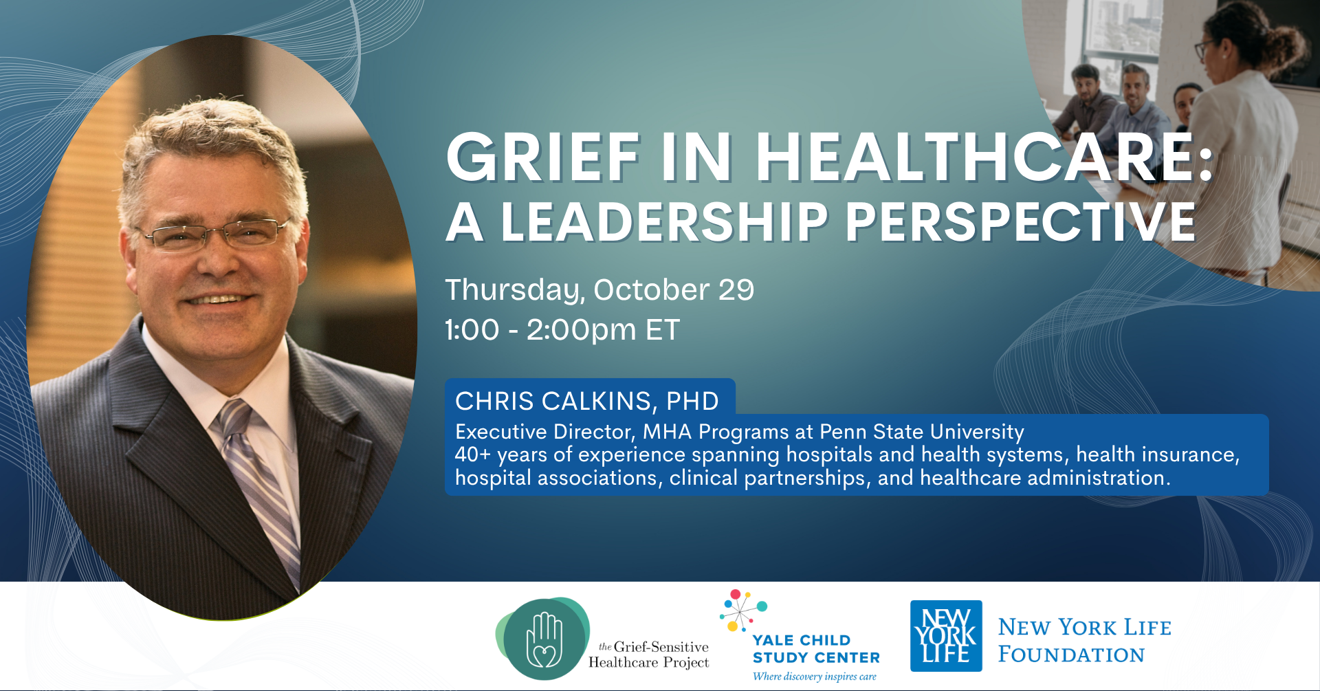 Promotional graphic for webinar October 29, 1–2 p.m. ET